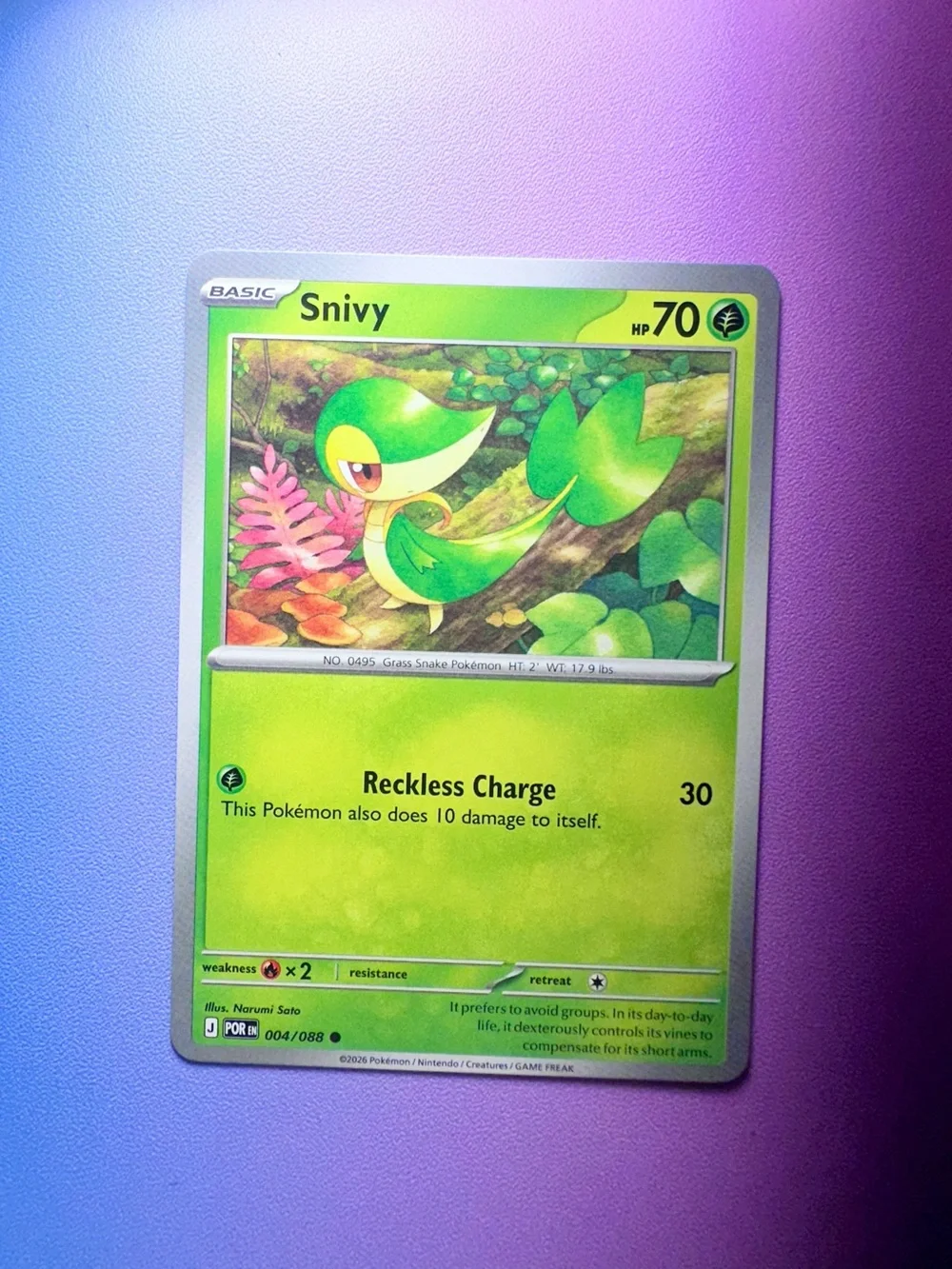 snivy - 004/088 (common) — pokemon: perfect order